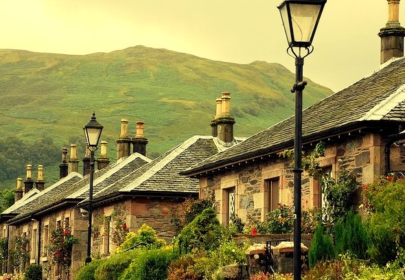 The village of Luss by the shores of Loch Lomond, Scotland