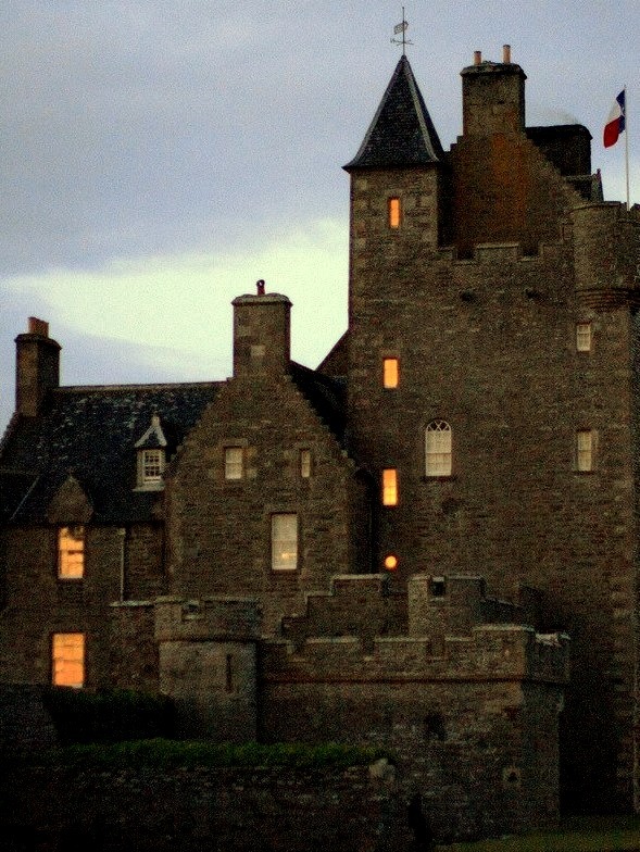 Dusk, Ackergil Tower, Wick, Scotland