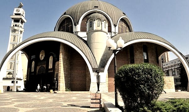 by Reza Masoudi on Flickr.St. Clement of Ohrid orthodox church - Skopje, Macedonia.