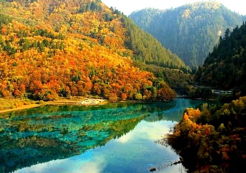 by Bryan Chang on Flickr.Jiuzhai Valley in Jiuzhaigou National Park, Sichuan province, China.