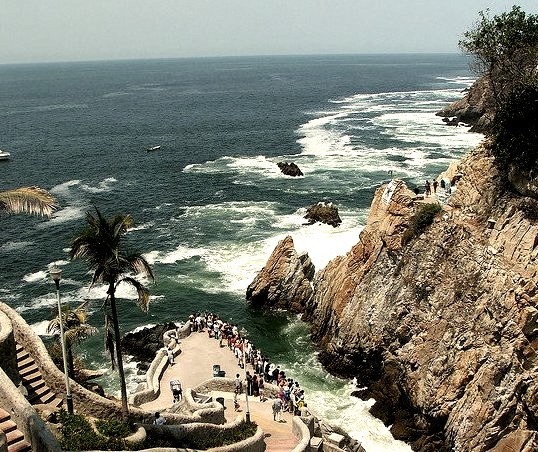 La Quebrada cliff diving site in Acapulco, Mexico