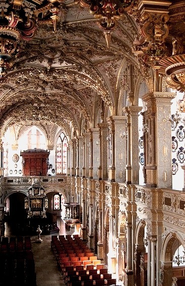 The impressive baroque chapel at Frederiksborg Castle, Denmark