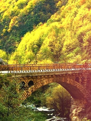 Autumn Bridge, Rugova Gorge, Kosovo