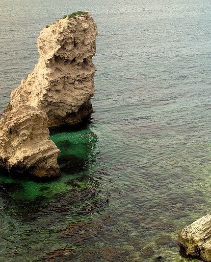Sea stack at Cape Tarkhankut in Crimea, Ukraine
