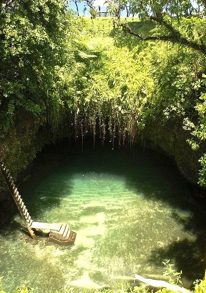 Another view of Te Sua Ocean Trench in Upolu Island, Samoa