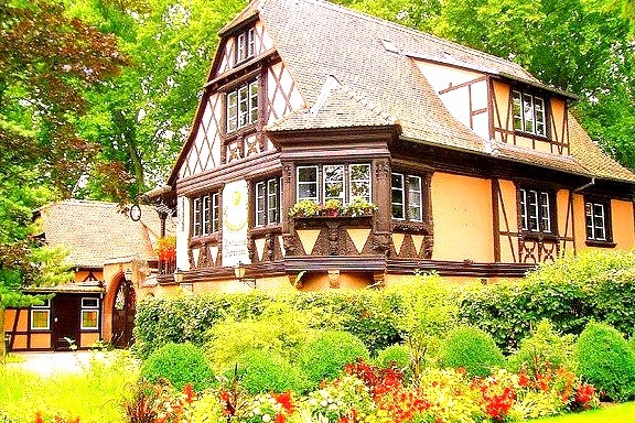 House garden in Strasbourg, France
