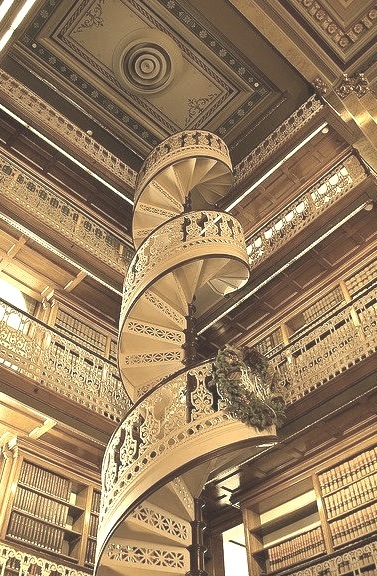 Spiral Staircase, State Law Library, Iowa