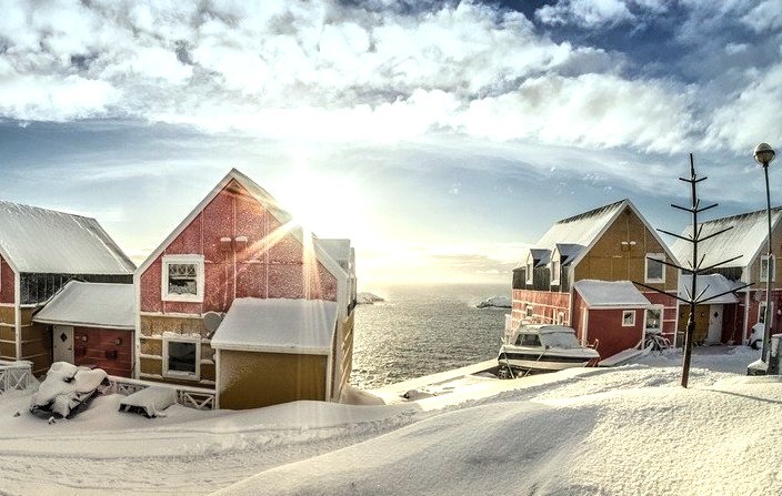 Scenic views in Greenland